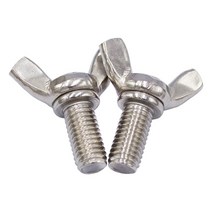 타이어나사 볼트 캡 호환손조임 나비 날개 나사 양 뿔 볼트 M3/M4/M5/M6/M8/M10 304 스테인레스 스틸 소재, 06 M10 - 2 PCS_08 20 mm