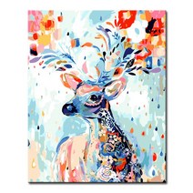 DIY캔버스페인팅 명화그리기 - 동물 40x50, A12_꿈꾸는 사슴