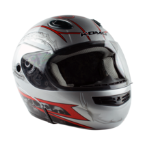 코모 풀페이스 시스템 헬멧 304, XXL, 05 실버 Skull