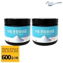 올바른습관 유산균분말 가루 락토바실러스 가세리 19종 혼합 유산균 종균 가족 증식 먹이 파우더 300g 2병 1병