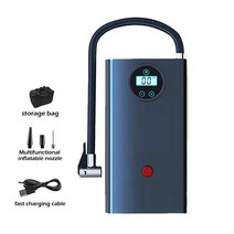에어컨청소 휴대용 자동차 공기 압축기 12v 바이크 오토바이 자전거 보트 볼 3000mah 무선 타이어 팽창기 인젝터 P P3c5 모터사이클 에어 컴프레셔, [01] set, 1set