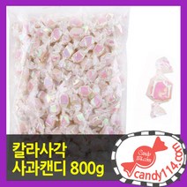 고려식품 칼라사각캔디 800g, 사과, 1개