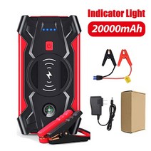 전동공구 에어펌프 세차 600a 20000mah 디지털 점프 스타터 전원 은행 12v, 표시 등