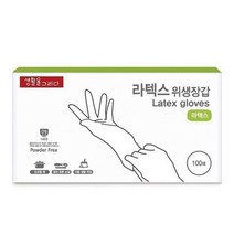 라텍스 장갑 화이트 M 100매 생활을그리다, 없음