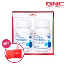 [GNC] 비타민B 컴플렉스 (60정) 30일분 x2병 세트, 단품