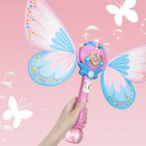 토이토잡화점 LED 나비 요술버블봉, 블루