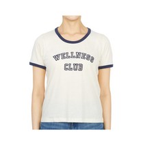 [럭스보이][스포티앤리치] 웰니스 클럽 링거 TS761CR CREAM 여자 반팔티셔츠 박시핏