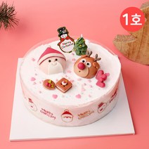 [크리스마스케이크만들기세트] 크리스마스 케이크 만들기세트 쌀이랑놀자 DIY 키트, 1호-포장박스포함