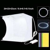 PULUZ 휴대용 데스크탑 LED 미니 사진 스튜디오 20 CM 30 CM 라이트 박스 소프트 박스 세트 DSLR 카메라용 접이식 라이트 박스 텐트 박스 키트, 20cm Ring lightbox, 03 20cm Ring lightbox