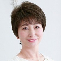 흰머리 가발 할머니 자연스러운 백발 새치 중년 장년 어르신 중 여자 60대 숏단발 여성 노인 50대 70대 숏컷가발 분장, 자연흑발 통인모