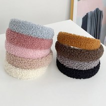 뽀글 양털 머리띠 퍼 도톰 볼륨 헤어밴드 9color 제니
