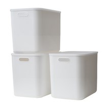 가규 라운드 리빙박스 XL, 3p, 화이트