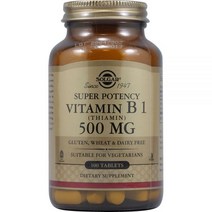 Solgar 비타민 B1 티아민 500 mg 100 타블렛