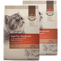 뉴트리나 리얼오가닉 오베서티 케어 고양이 사료, 2.4kg, 2개, 닭