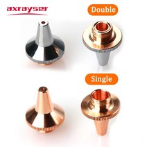 용접노즐 용접 절단 튜브용 3D 레이저 노즐 Raytools BT240S BM109 WSX HAN39S Precitec 순수 구리 단일 및 이중층 크롬 M8 M6, [03] M6 Single, [05] 1.5mm, 03 M6 Single_05 1.5mm