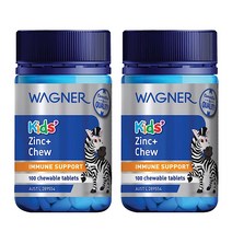 와그너 키즈 아연 플러스 Wagner Kids Zinc Plus 츄어블 100정 2개