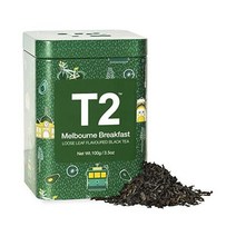 T2 Tea Melbourne 아침 홍차 루스 리프 홍차 한정판 주석 3.5온스(T125AI115)
