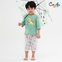 삐삐롱 (C21S3231BJA_GN) 퍼니디노 자카드 7부세트(C21S3231BJA_GN)