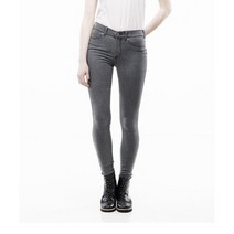 닥터데님 여자 컬러 패턴 스키니 데님 청바지 - 키시 서피스 그레이 유즈드