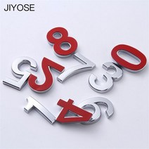 택배함 우편함 주택 원룸 무인 택배 우편 함 JIYOSE-집 방 문 자기 접착식 숫자 플레이트 번호 스티커 홈 아파트 캐비닛 사서함 야외 숫자용, (50x35x6mm)-8