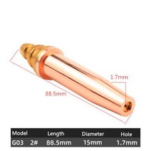 G02 88mm 등방성 절단 노즐 프로판 1.2/1.7/2.0mm 건 토치 화염 기계 아세틸렌 가스 커터 부품, 07 Item G