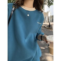 토다비다 배색 울 기모 루즈핏 맨투맨