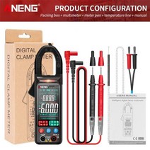 디지털 멀티 미터 클램프 메타 접지저항계 aneng st212 ac 앰프 dc 전압계, 금