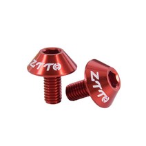 ZTTO-로드 바이크 C 브레이크 캘리퍼 볼트 병 케이지 나사 초경량 AL7075 자전거 키트 105 부품, 2pcs Red