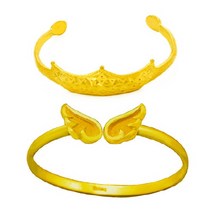 순금24K 컷팅 첫돌 백일 돌팔찌 5.625g 2종