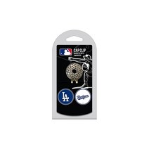 Team Golf MLB Los Angeles Dodgers 골프 캡 클립 탈착식 양면 에나멜 마그네틱 볼 마커 2개 모자에 쉽게 부착 블루194331
