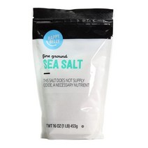 Happy Belly 해피 벨리 아마존 브랜드 씨솔트 천일염 파인 그라운드 1lb(453g) 10팩