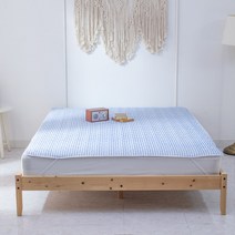 허니베딩 여름용 방수패드 4종, 그레이, 모던체크