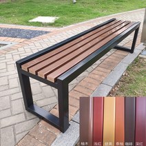 벤치 의자 야외용 버스 정류장 원목 테이블 나무벤치, 100X40X45cm