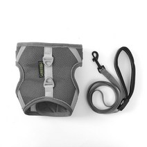 비투비월드 이지 워크 강아지 하네스+리드줄 세트(M) (그레이), 상세 설명 참조, 상세 설명 참조, 단일옵션