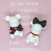 로얄GG베어 핸드메이드 차량용 선물용 석고방향제(오일5ml포함) 인테리어소품 디퓨저, 웨딩데이, D형, 기본형