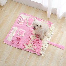 마이펫 파스텔 노즈워크-특대형 100x100cm 강아지 애견 코담요 매트 장난감 간식 담요, 1개, 핑크