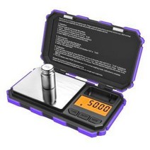 계근대 디지털 미니 저울 200g 0.01g 포켓 저울 50g 교정 무게 전자 스마트 저울 식품 정제 쥬얼리, 보라