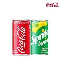 [ 코카콜라 & 스프라이트 190ml 각 15개 (총 30개 ] 캔 뚱캔 콜라 사이다 탄산 음료 사무실 편의점 업소 도매 대용량 청량 천연 코크 미니