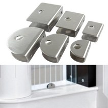 유리두께 욕실브라켓 액세서리 나무 고정 다용도 평다보 선반고정부품, 원형대