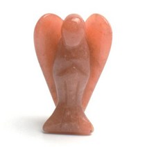 천사상 동상 조각품 천연 차크라 석영 자수정 호랑이 눈 돌 조각 크리스탈 레이키 -130, Red Aventurine