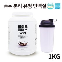 식약처 인증 국내산 분리유청단백질 류신 분말 wpi 웨이 완전 프로틴 파우더 쉐이크 보충제 여성 포대 뼈 엠비피 mpb 가루 우유 유단백추출물 고단백 초코맛 대용량 락토프리, 1개, PROTEIN 1kg