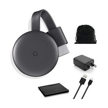 구글 크롬캐스터 - Streaming Device with HDMI Cable - Stream Shows Music Photos and Sports from Your Phon