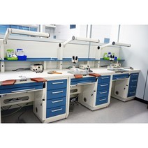 NV110P 치기공 책상 치기공테이블 치과기공책상 세공작업 책상 철제책상 /LED 라이트 포함, 마이크로모터포함