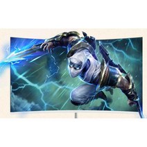 qhd 32인치 곡면PC 대형 모니터 와이드스크린 hdmi HD 커브드스크린 tv 게이밍, 24인치 흰색 곡선형 테두리 없는 모니터