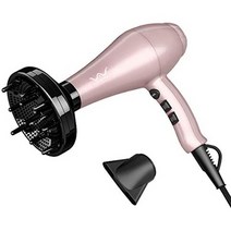 일본직발송 2. VAV 1200W 헤어드라이어 원적외선 마이너스 이온 드라이어 풍온 풍량 6 세트 프로 사양, One Size, PINK