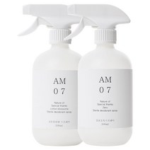 몬트 코튼향 섬유살균탈취제&무향 살균소독수 500ml, 2개
