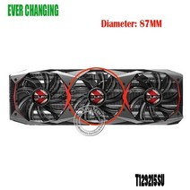 [해외] T129215SU PNY GeForce GTX 1080Ti 11GB XLR8 게임용 OC 용 0.50A 그래픽 카드 팬, Intermediate fan