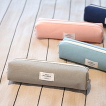 핑크풋 사각 필통 파우치 학용품 연필 팬슬 케이스, 랜덤