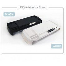 USB 모니터 받침대 스탠드 선반 거치대 다이 책상 높이조절, 화이트