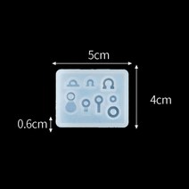 레진아트재료 레진 공예 펜던트 실리콘 몰드 라운드 하트 드롭 에라잉 수지 목걸이 키 체인 DIY 크리스탈 에폭시 쥬얼리 제작, [03] 03